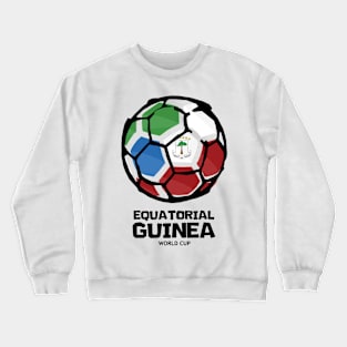 Equatorial Guinea Football Country Flag Crewneck Sweatshirt